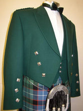 Load image into Gallery viewer, Mixed Tropical WOOL Blue Prince Charlie Jacket & waistcoat Vest- Kilt Jacket