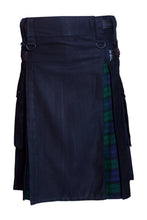 Load image into Gallery viewer, Men Scottish Hybrid Utility Kilt Leather Straps Cotton Mixed Tartan Customize