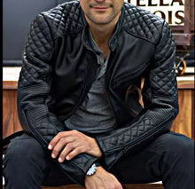 Load image into Gallery viewer, Men’s Motorcycle Vintage Cafe Racer Biker Distressed Brown Real Leather Jacket