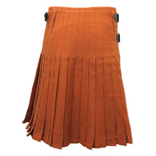 Load image into Gallery viewer, Men's 8 Yard Scottish Tartan Highland Wedding Kilt Saffron