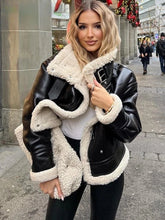 Load image into Gallery viewer, Women’s RAF B3 Shearling Bomber Jacket Genuine Sheepskin Aviator Flying Leather