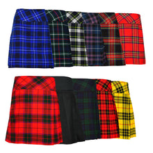 Load image into Gallery viewer, Scottish Ladies Knee Length Kilt Skirt 16" Length Tartan Pleated Kilts Multi Colors