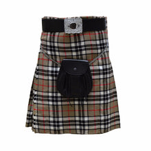 Load image into Gallery viewer, Men's 8 Yard Scottish Tartan Highland Wedding Kilt Camel Thompson