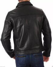 Load image into Gallery viewer, MENS VINTAGE GENUINE SHEEP LEATHER JACKET SLIM FIT REAL BIKER top quality jacket