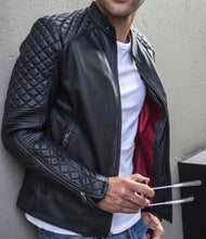 Load image into Gallery viewer, Men’s Motorcycle Vintage Cafe Racer Biker Distressed Brown Real Leather Jacket