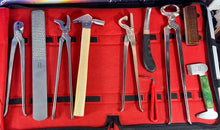 Load image into Gallery viewer, Horse Care & Grooming Hoof Rasps Farrier Tools 11 items Heavy Duty Professional Horse Care Farrier Tool Kit Hoof Clincher RASP (Copy)