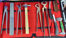 Load image into Gallery viewer, Horse Care & Grooming Hoof Rasps Farrier Tools 11 items Heavy Duty Professional Horse Care Farrier Tool Kit Hoof Clincher RASP (Copy)