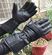 Load image into Gallery viewer, Mens Winter Thermal Lining Motorbike Motorcycle Genuine Leather Thinsulat Gloves
