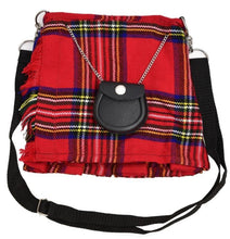 Load image into Gallery viewer, Scottish Tartan Crossbody Purse Sholder Hand Kilt Shape Ladies Purse Sponge Bag