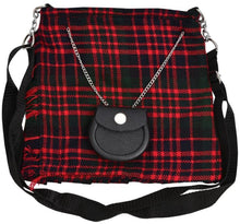 Load image into Gallery viewer, Scottish Tartan Crossbody Purse Sholder Hand Kilt Shape Ladies Purse Sponge Bag
