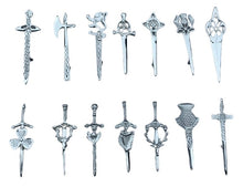 Load image into Gallery viewer, Scottish Kit Pins Various Design Chrome Finish 4&quot; Highland Celtic Pin
