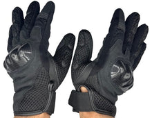 Load image into Gallery viewer, Men&#39;s Real Genuine Leather Cruiser Motorcycle Racing Knuckle Protection Gloves,
