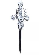 Load image into Gallery viewer, Scottish Kit Pins Various Design Chrome Finish 4&quot; Highland Celtic Pin
