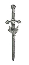 Load image into Gallery viewer, Scottish Kit Pins Various Design Chrome Finish 4&quot; Highland Celtic Pin
