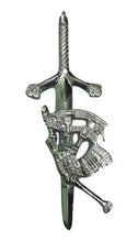 Load image into Gallery viewer, Scottish Kit Pins Various Design Chrome Finish 4&quot; Highland Celtic Pin
