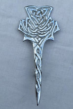 Load image into Gallery viewer, Scottish Kit Pins Various Design Chrome Finish 4&quot; Highland Celtic Pin
