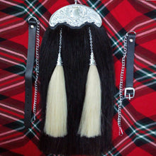 Load image into Gallery viewer, Original Long Horse Hair Sporran with Two Black Tassels
