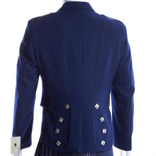 Load image into Gallery viewer, Mixed Tropical WOOL Blue Prince Charlie Jacket &amp; waistcoat Vest- Kilt Jacket
