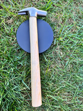Load image into Gallery viewer, 12&quot; Horse Hoof Nail Farrier Tool Shoe Wooden Handle Octagon Nail Driving Hammer
