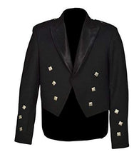 Load image into Gallery viewer, Mixed Tropical WOOL Blue Prince Charlie Jacket &amp; waistcoat Vest- Kilt Jacket
