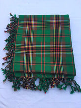 Load image into Gallery viewer, Tartan Scottish Purled Fringe Piper Fly Plaid 48&quot;- 48&quot; Fly Plaid
