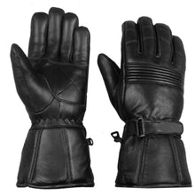 Load image into Gallery viewer, Mens Winter Thermal Lining Motorbike Motorcycle Genuine Leather Thinsulat Gloves
