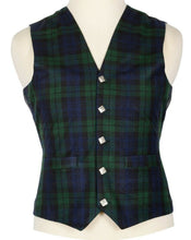 Load image into Gallery viewer, Argyle Waist Coat Vest Scottish Kilt Vest Black Watch 5 Buttons Vest
