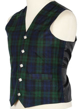 Load image into Gallery viewer, Argyle Waist Coat Vest Scottish Kilt Vest Black Watch 5 Buttons Vest
