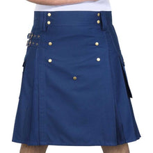 Load image into Gallery viewer, Men Scottish Fashionable Utility Kilt For Men&#39;s 100% Cotton Cargo Pockets Kilt
