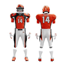 Load image into Gallery viewer, 10 Custom American Football Uniforms Digital Sublimation Sets Jersey and Pant
