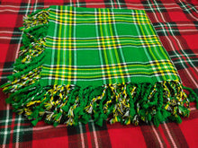 Load image into Gallery viewer, Tartan Scottish Purled Fringe Piper Fly Plaid 48&quot;- 48&quot; Fly Plaid
