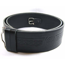 Load image into Gallery viewer, Leather Belts Kilt Scottish Highland Black Without Buckle
