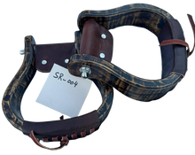 Load image into Gallery viewer, Handmade Horse Riding Wooden Stirrups Leather Covered Saddle Stirrups USA Stock
