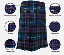 Load image into Gallery viewer, Men&#39;s 8 Yard Scottish Tartan Highland Wedding Kilt Pride Of Scotland
