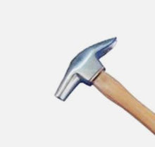 Load image into Gallery viewer, 12&quot; Horse Hoof Nail Farrier Tool Shoe Wooden Handle Octagon Nail Driving Hammer
