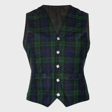 Load image into Gallery viewer, Argyle Waist Coat Vest Scottish Kilt Vest Black Watch 5 Buttons Vest
