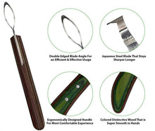 Load image into Gallery viewer, Loop Hoof Knife Sharpened Stainless Steel Blade and Sheet Handle with Hoof Pick