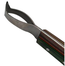 Load image into Gallery viewer, Loop Hoof Knife Sharpened Stainless Steel Blade and Sheet Handle with Hoof Pick