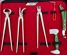 Load image into Gallery viewer, Heavy Duty Professional Horse Care Farrier Tool Kit Hoof Clincher Nipper RASP
