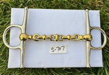 Load image into Gallery viewer, Horse Bit Western Hinged Futurity Low Port D Ring Horse Snaffle W/Roller Copper Mouth
