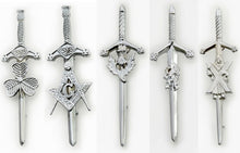 Load image into Gallery viewer, Scottish Kit Pins Various Design Chrome Finish 4&quot; Highland Celtic Pin
