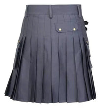 Load image into Gallery viewer, Men Scottish Fashionable Utility Kilt For Men&#39;s 100% Cotton Cargo Pockets Kilt
