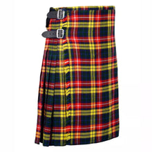 Load image into Gallery viewer, Men&#39;s 8 Yard Scottish Tartan Highland Wedding Kilt Buchanan
