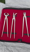 Load and play video in Gallery viewer, Heavy Duty Professional Horse Care Farrier Tool Kit Hoof Clincher Nipper RASP
