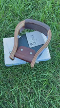 Load and play video in Gallery viewer, Handmade Horse Riding Wooden Stirrups Leather Covered Saddle Stirrups USA Stock