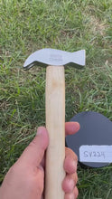 Load and play video in Gallery viewer, 12&quot; Horse Hoof Nail Farrier Tool Shoe Wooden Handle Octagon Nail Driving Hammer
