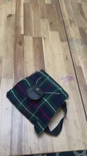 Load and play video in Gallery viewer, Scottish Tartan Crossbody Purse Sholder Hand Kilt Shape Ladies Purse Sponge Bag