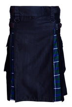 Load image into Gallery viewer, Men Scottish Hybrid Utility Kilt Leather Straps Cotton Mixed Tartan Customize