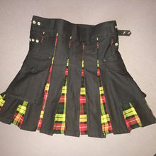 Load image into Gallery viewer, Men Scottish Hybrid Utility Kilt Leather Straps Cotton Mixed Tartan Customize