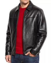 Load image into Gallery viewer, Men&#39;s leather Jacket 100% Real Soft Lambskin Leather Man Classic Coat
